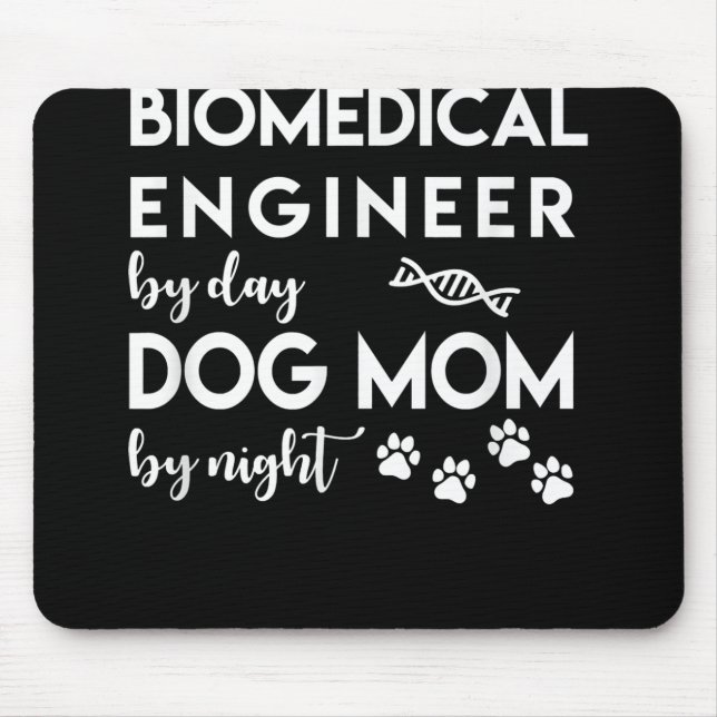 Mousepad Cachorro Engenheiro biomédico Cachorro Cachorro Ca (Frente)