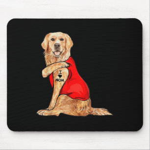 Mousepad Cachorro Engraçado Cachorro Bonito Adoro Mãe Tatua