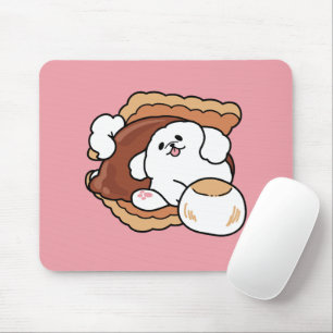 Mousepad Cachorro Engraçado e Design de S'more – Pun para A
