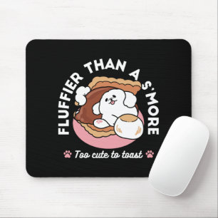 Mousepad Cachorro Engraçado e Design de S'more – Trocadilho