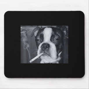 Mousepad Cachorro Engraçado Fumando Meme Cigarro Gen Z Meme