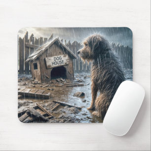 Mousepad Cachorro Esmagado Olhando Para O Seu Cachorro