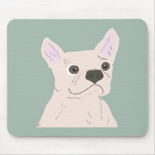 Mousepad Cachorro Fofo, Azul Empoeirado