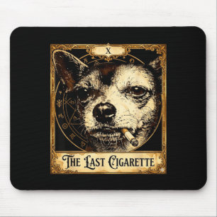 Mousepad Cachorro fumando cigarro meme engraçado chihuahua