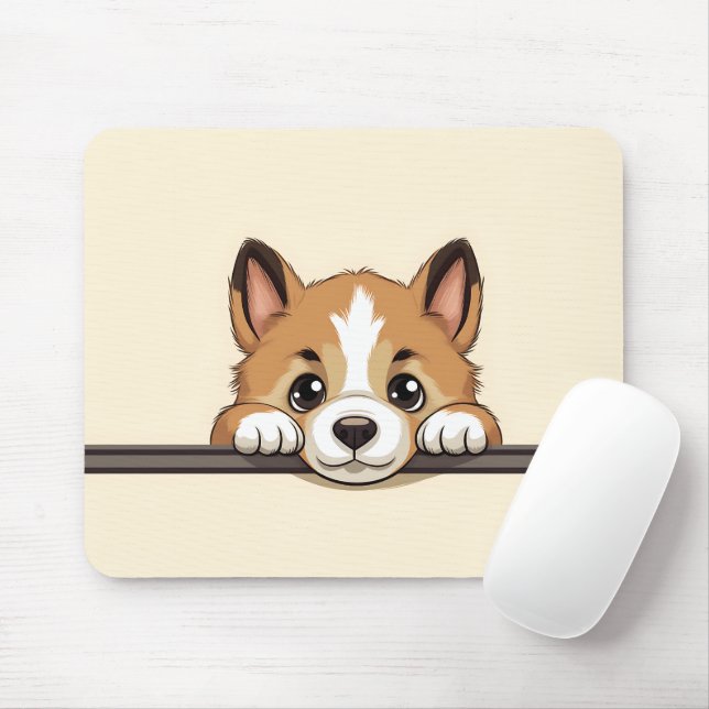 Mousepad Cachorro Gelado de Akita (Com mouse)