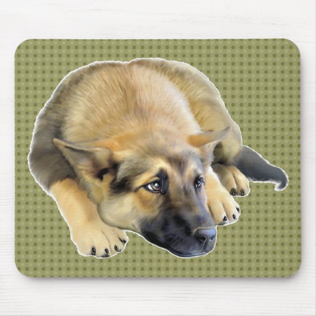 Mousepad Cachorro german shepherd (Frente)