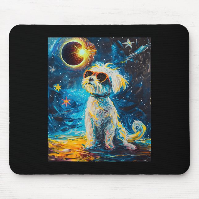 Mousepad Cachorro Maltês Solar Total (Frente)