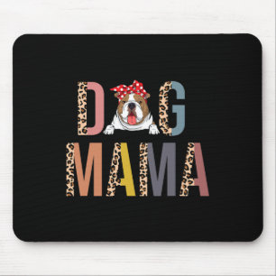 Mousepad Cachorro Mama Leopard Impressão Cachorro Mãe