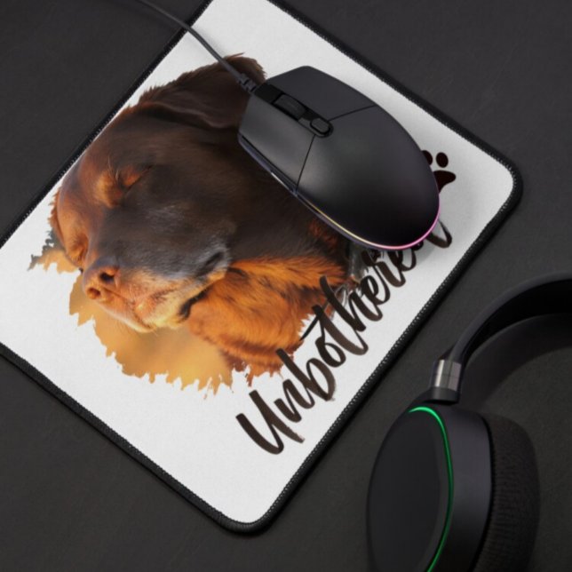Mousepad Cachorro na Hora Dourada Sem Preocupações – Minima (Criador carregado)
