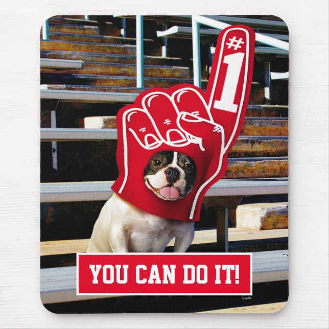 Mousepad Cachorro Na Mão Da Espuma (Frente)