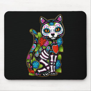 Mousepad Cachorro Negro de Açúcar De Los Muertos Catrina Di