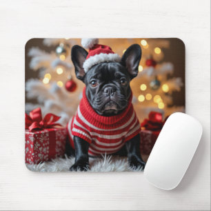 Mousepad Cachorro Negro de Natal