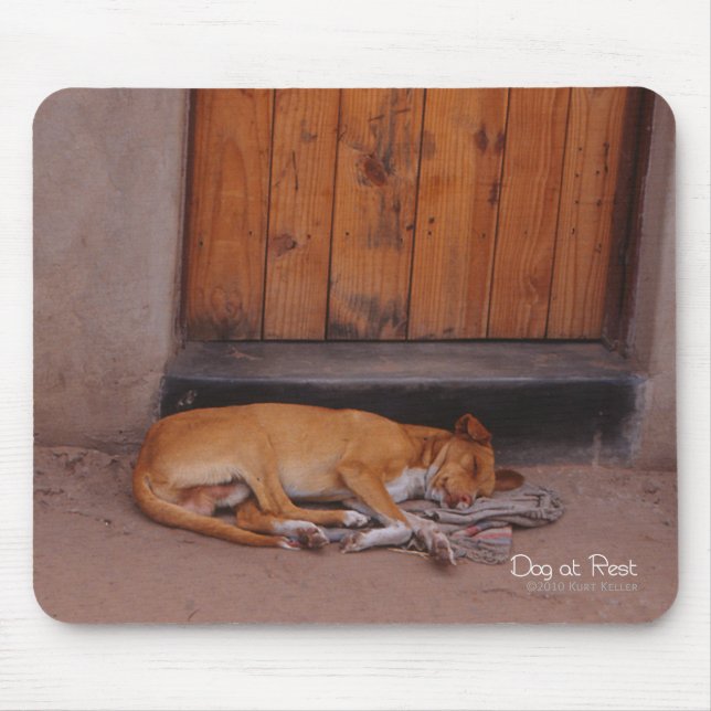 Mousepad Cachorro no Bocal de Descanso (Frente)