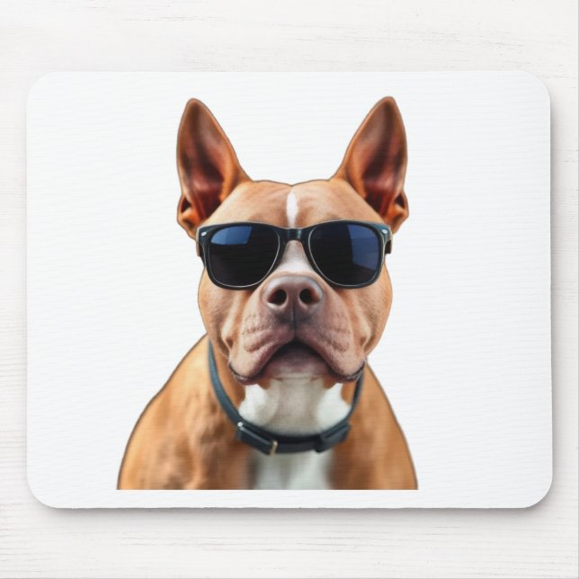Mousepad Cachorro nos óculos escuros (Frente)