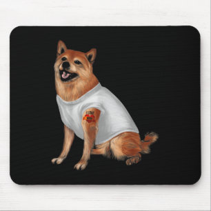 Mousepad Cachorro-Pet-Dono-Pet Cão-de-Tatuagem-Shiba Japonê