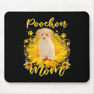 Mousepad Cachorro Poochon Mãe Com Canas De Cachorro De Gira