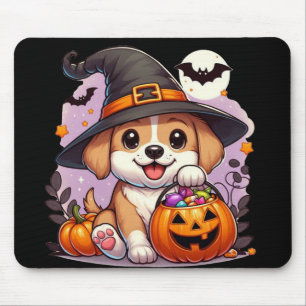 Mousepad Cachorro/Puppy fofo de Halloween