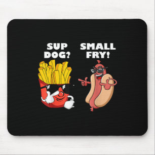 Mousepad Cachorro Quente De Comida Rápida E Pequeno Cachorr