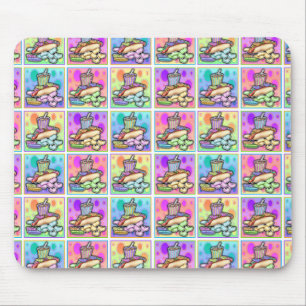 Mousepad - cachorro quente do pop art com