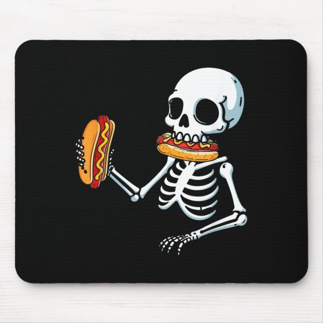 Mousepad Cachorro-Quente Esqueleto Halloween (Frente)