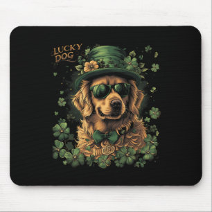 Mousepad Cachorro Retriever Dourado - Dia de São Patrício S