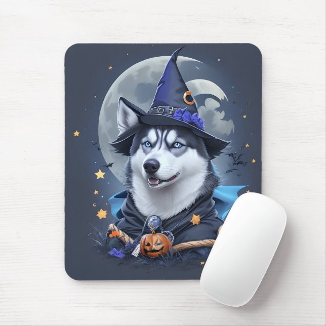 Mousepad Cachorro Rouco Encantado: Delícia Mágica do Hallow (Com mouse)
