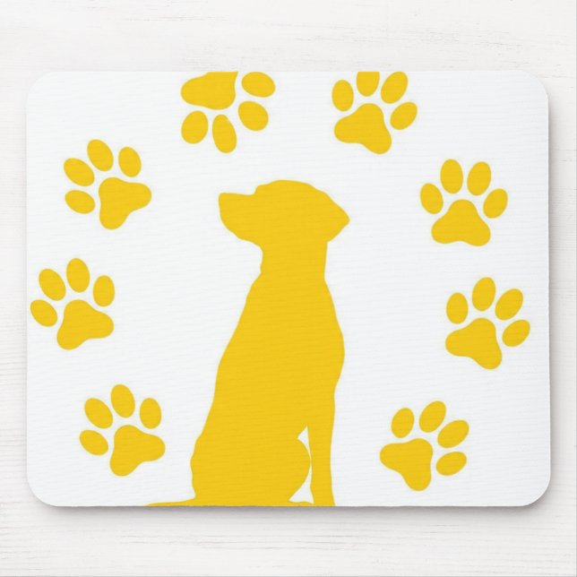 Mousepad Cachorro sentado em (Frente)