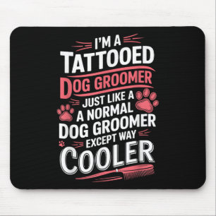 Mousepad Cachorro Tatuado Cachorro Vestido Para Mulheres Im