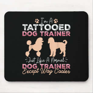 Mousepad Cachorro Tatuado Treinador Engraçado Cão Treinando