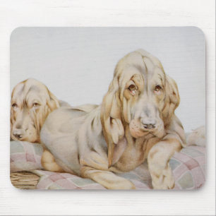 Mousepad Cachorros Cute Vintage, Cachorrinhos por EJ Detmol