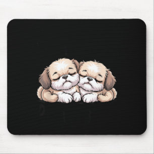Mousepad Cachorros dormindo fofos meu uniforme oficial de