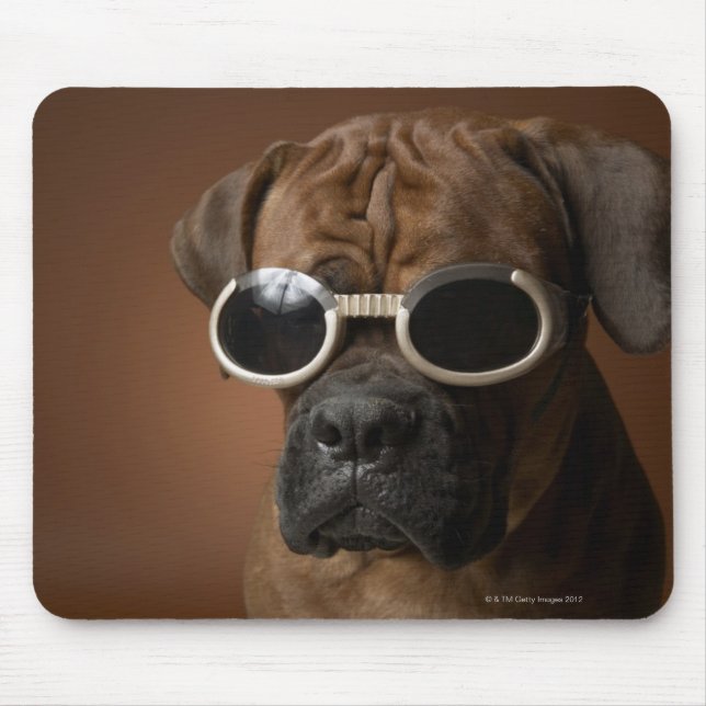 Mousepad Cachorros vestindo óculos escuros (Frente)
