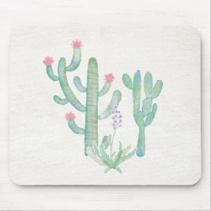 Mousepad Cacto boémio da aguarela