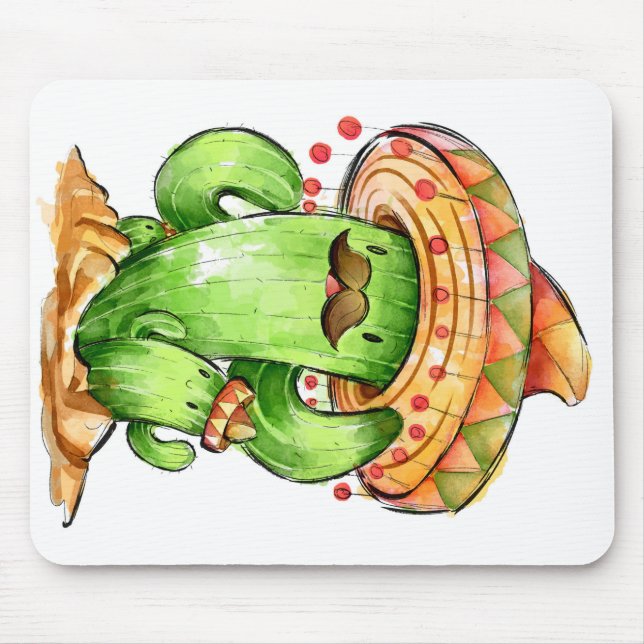 Mousepad cacto fofo (Frente)