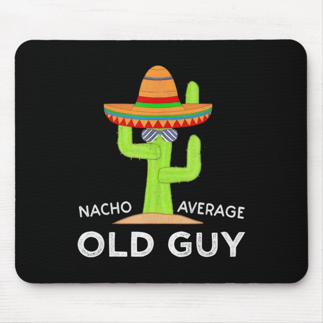 Mousepad Cacto Usando Um Chapéu De Abas Largas Humor De Vel (Frente)