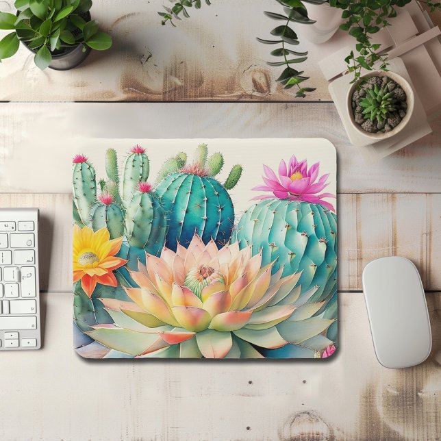Mousepad Cactos E Suculentes (Criador carregado)