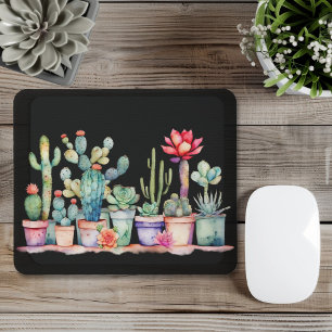 Mousepad Cactos E Suculentes Coloridos Potentes