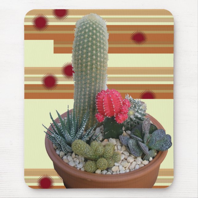 Mousepad Cactus Dish Garden nº 2 (Frente)