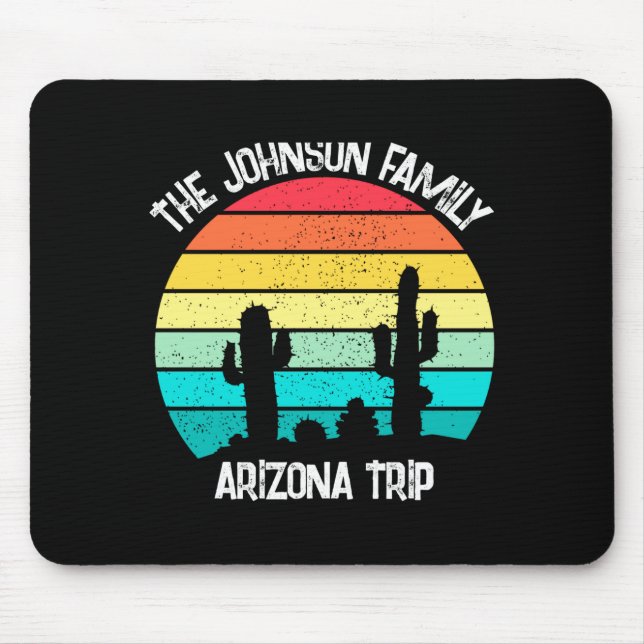 Mousepad Cactus Sunset Arizona Desert Trip Womens  (Frente)