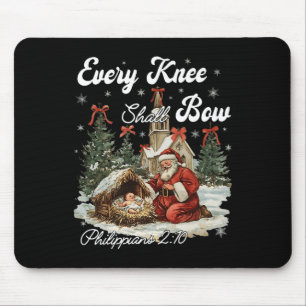 Mousepad Cada joelho deve Arco Natal Cristão