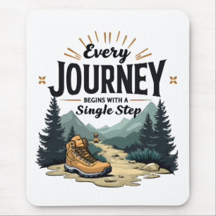 Mousepad Cada jornada começa com um Solteiro
