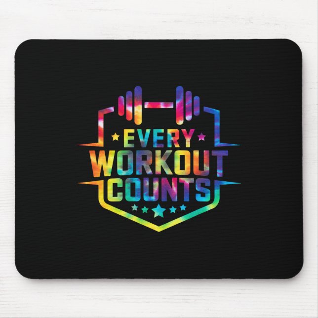 Mousepad Cada Workout Conta Engraçada Ditos De Gym Motivara (Frente)