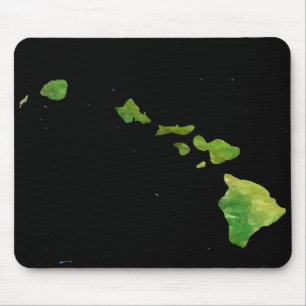 Mousepad Cadeia das Ilhas Havaianas na Arte Abstrato