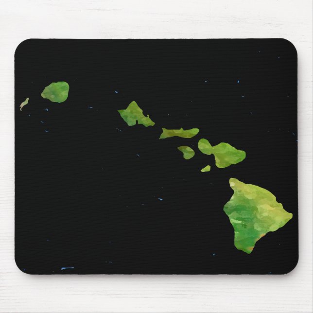 Mousepad Cadeia das Ilhas Havaianas na Arte Abstrato (Frente)