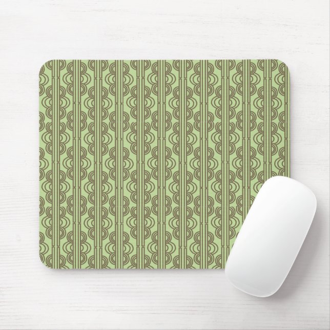 Mousepad Cadeias Oval Verde (Com mouse)