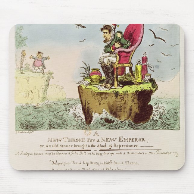 Mousepad Cadeira óssea da Ilha de Elba, publicada por S. (Frente)