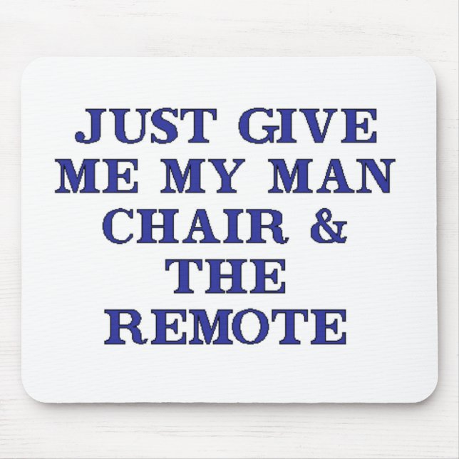 Mousepad Cadeira & telecontrole do homem (Frente)
