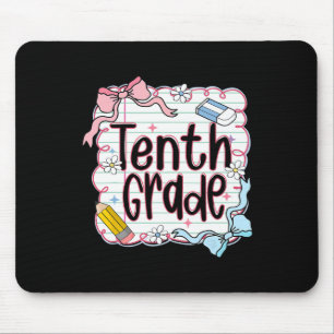 Mousepad Caderno Rosa para Meninas voltando para a escola d
