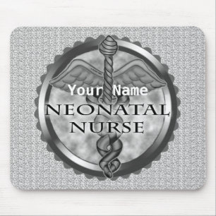 Mousepad Caduceu cinza Enfermeira Neonatal