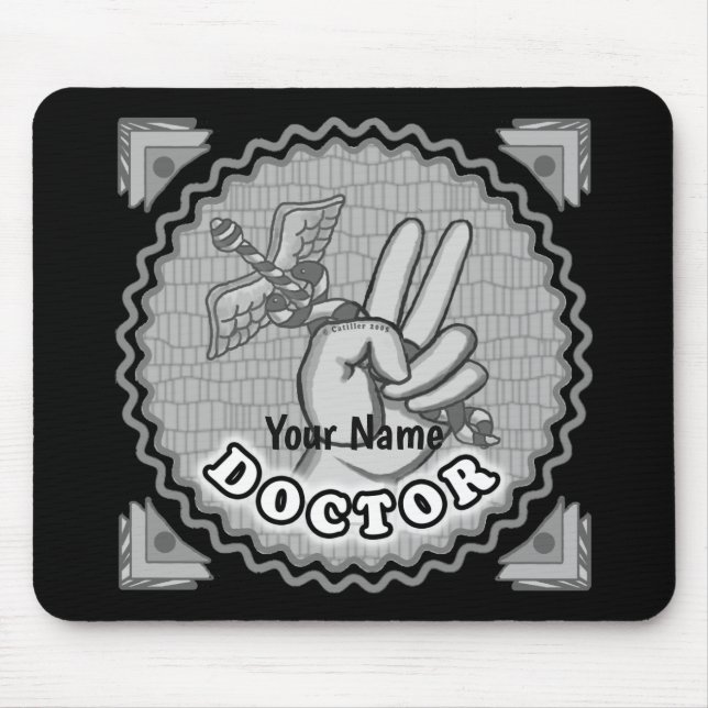 Mousepad Caduceu médico da paz  (Frente)